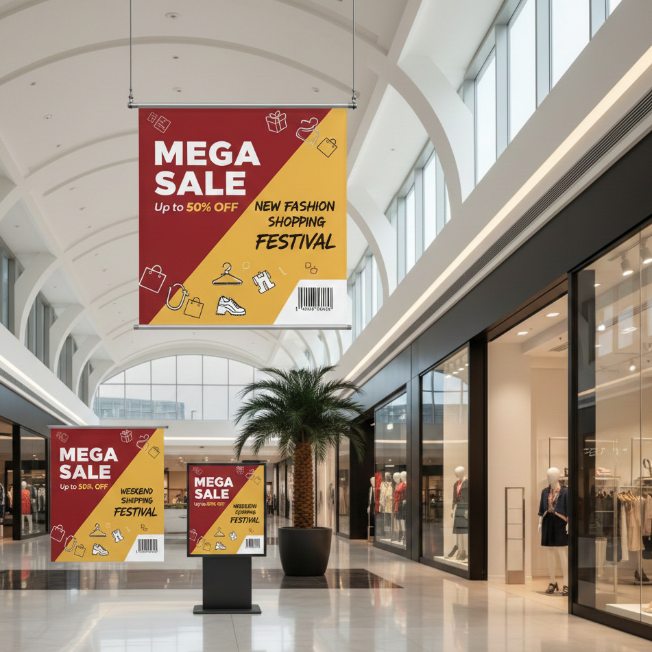 Creative Banner/Poster design with vibrant colors and typography