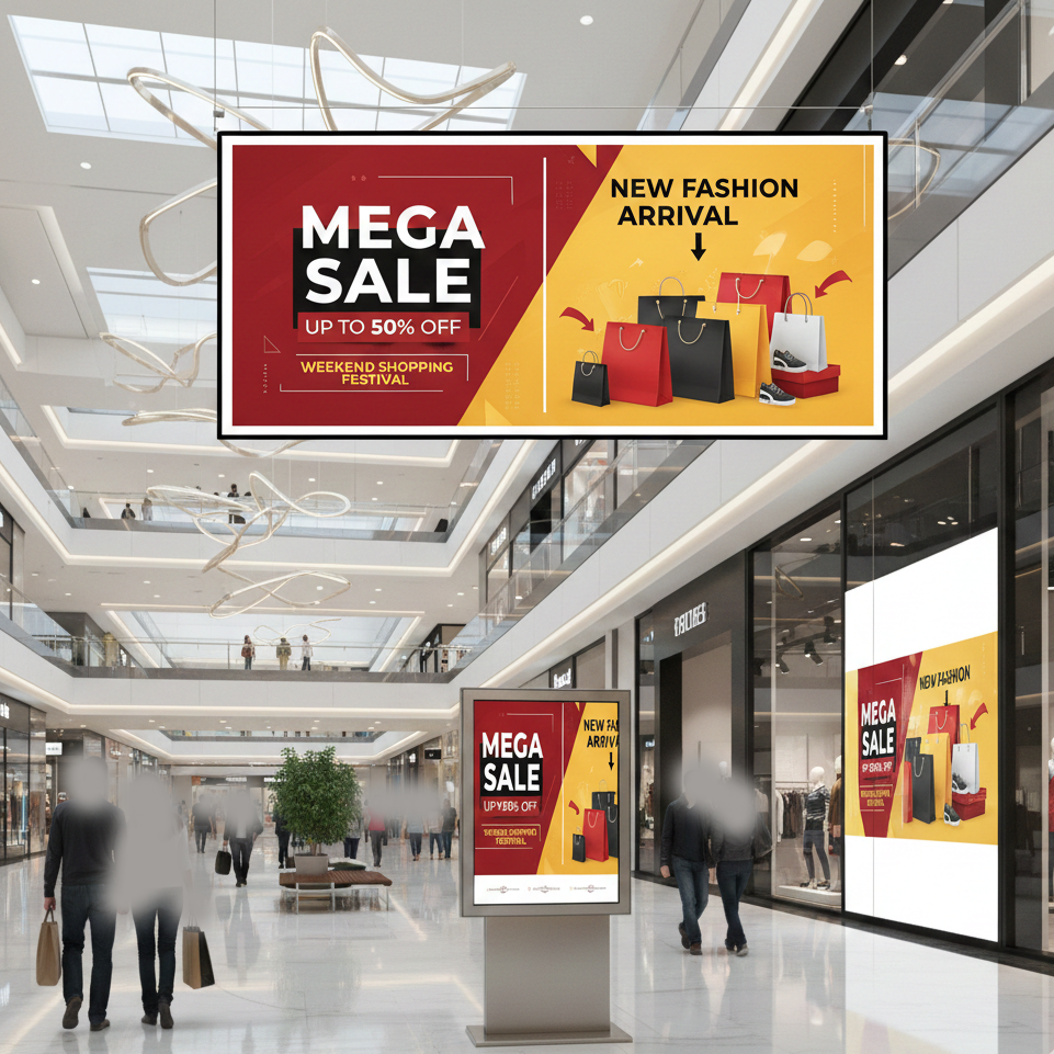 Creative Banner/Poster design with vibrant colors and typography