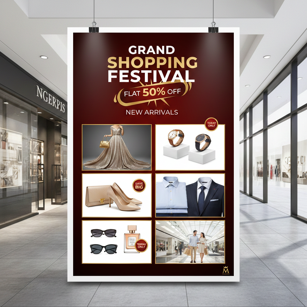 Creative Banner/Poster design with vibrant colors and typography